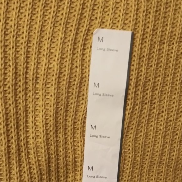 Wild Fable mustard yellow fall cropped sweater - Picture 3 of 9